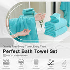 4 Piece Extra Large Bath Towel 35"x70" Oversized Bath Sheet Bath Towel Set - Image 7