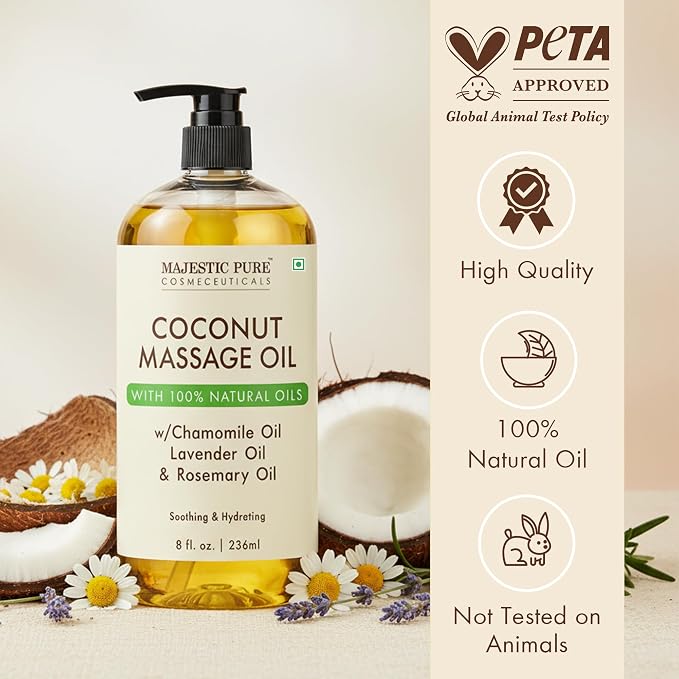 MAJESTIC PURE Coconut Massage Oil - Image 2