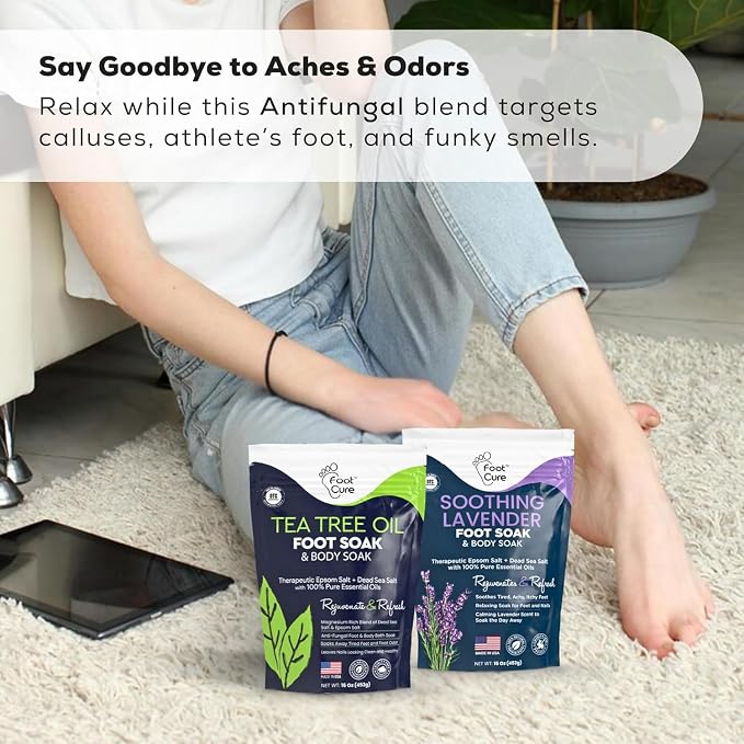 FOOT CURE Tea Tree Oil & Soothing Lavender Foot Soak - Image 9