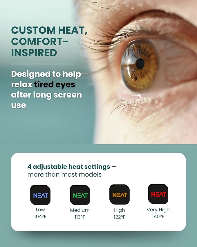 Heated Eye Mask – Cordless Rechargeable Warm Eye Mask - Image 3