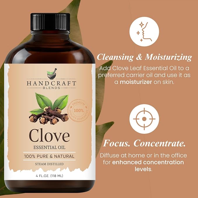 Handcraft Blends Clove Essential Oil – Huge 4 Fl Oz – 100% Pure and Natural – - Image 4