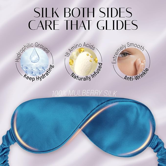 Silk Sleep Mask Eye Mask Blindfold - Image 5