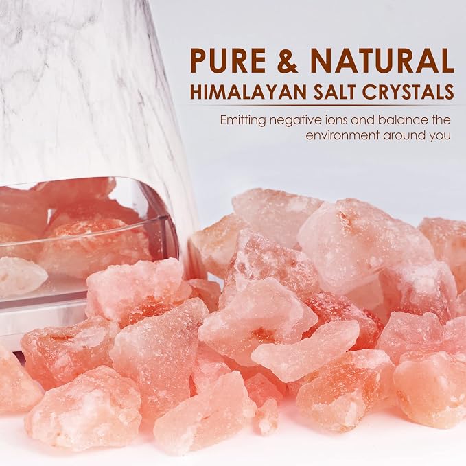 SALKING 2-in-1 Ultrasonic Essential Oil Diffuser & Himalayan Salt Lamp - Image 2