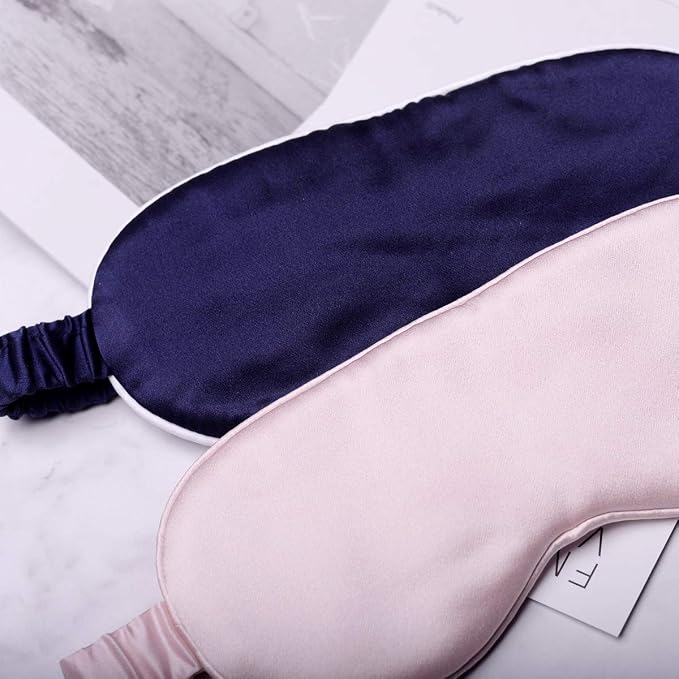 Silk Sleep Mask Light Blocking Luxury 100% Mulberry 19mm Silk Eye Mask Eye - Image 5