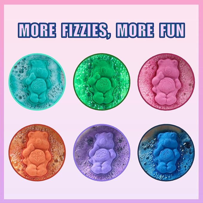 Care Bears 6 Pack Bubblegum Scented Bath Bombs - Image 3