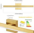 Gold Bathroom Vanity Light 23.6 inch, 20W Dimmable 5CCT LED Modern Bathroom - Image 5