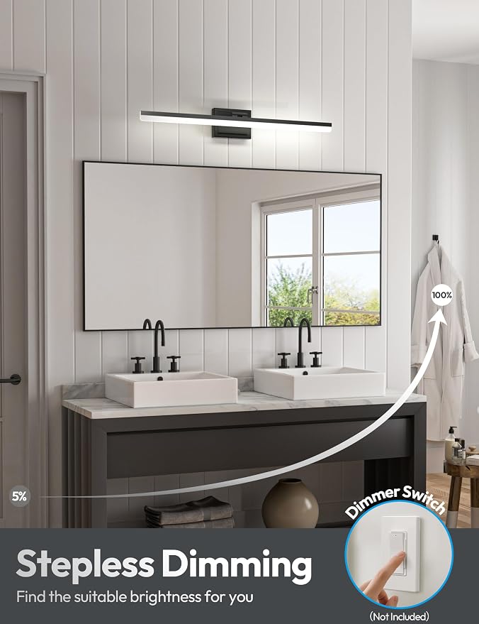 VOLISUN Modern Bathroom Vanity Light 31.5 inch, 28W Dimmable 5CCT Led Bathroom - Image 4