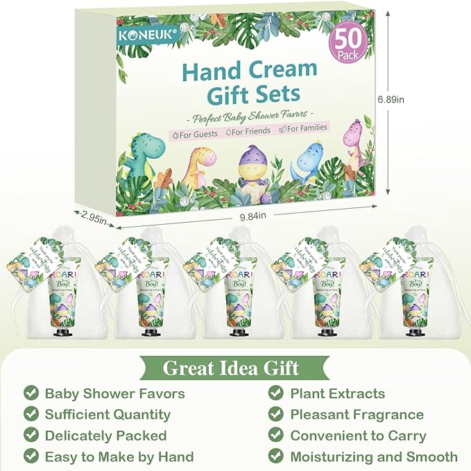 50 Pack Bulk Hand Cream Gifts Sets, Baby Shower Favors and Wedding Welcome Bag - Image 4
