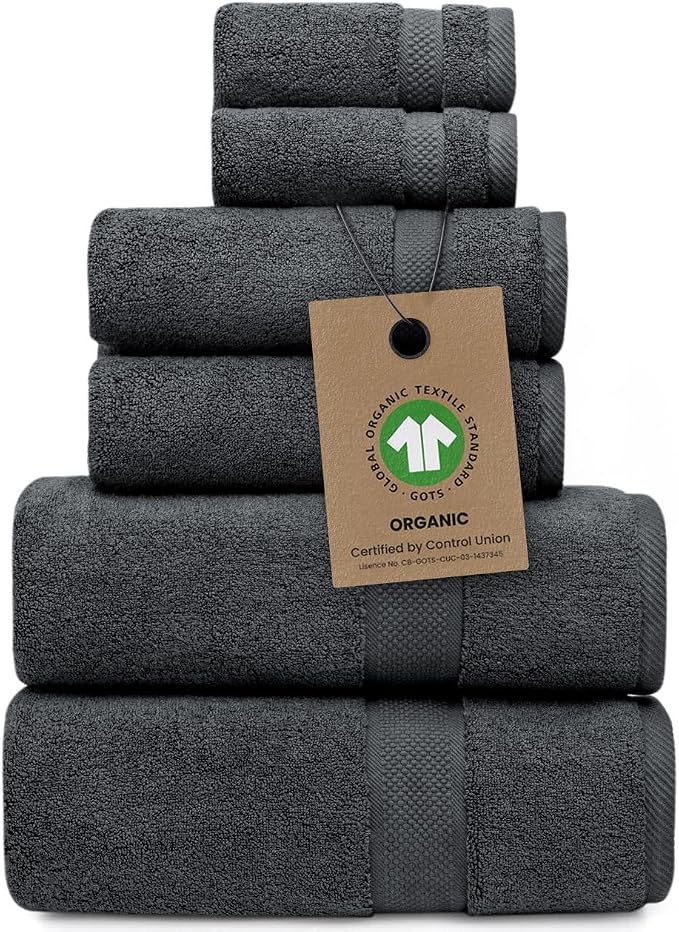 Alusa Home 100% Organic Zero-Twist Cotton Towels by AlusaHome