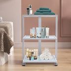 3-Tier Salon Rolling Trolley Cart, Stand Tray Rolling Cart - Image 3
