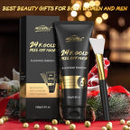 Blackhead Remover Mask, 24K Gold Peel Off Mask, Deep Cleansing, - Image 9