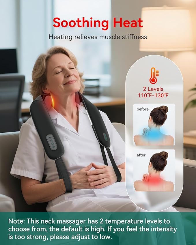 Snailax Neck Massager for Pain Relief Deep Tissue, Neck Massage - Image 2