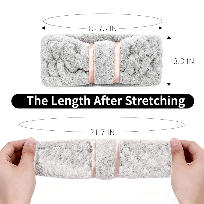 4 Pack Microfiber Towel Headbands - Image 2