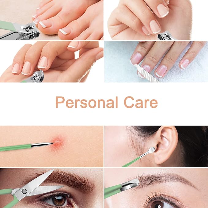 Manicure Set - 7 Pieces Professional Travel Nail Clippers - Image 5