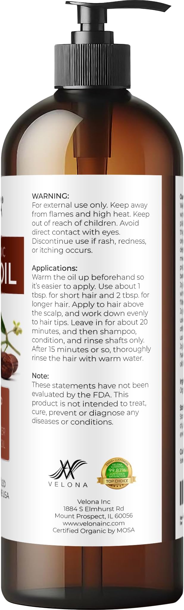 velona Jojoba Oil USDA Certified Organic - Image 5