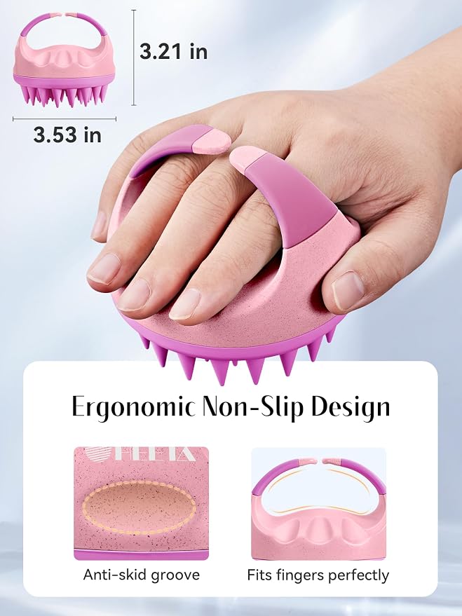 HEETA Scalp Massager with Soft Silicone Bristles - Image 2