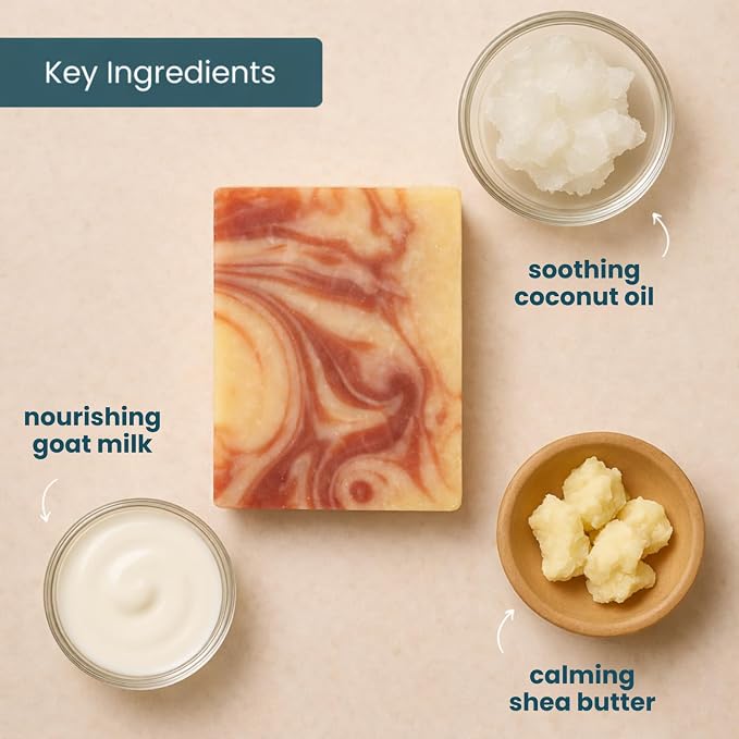Goat Milk Soap Bar, Cherry Almond - Image 5