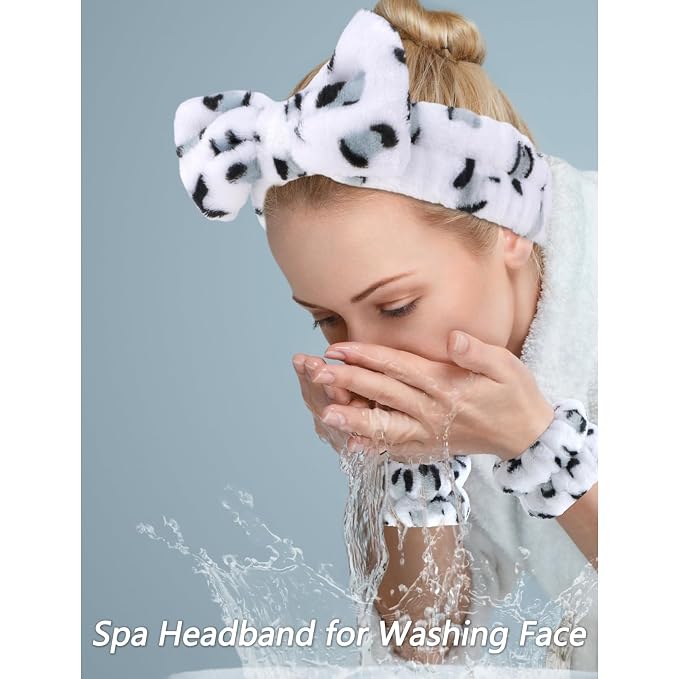 6 Pcs Elastic Microfiber Spa Headband Set - Image 3