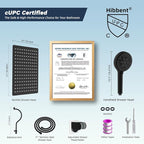 Hibbent 12'' All Metal CUPC Certified Shower Head, High Pressure Rainfall - Image 8