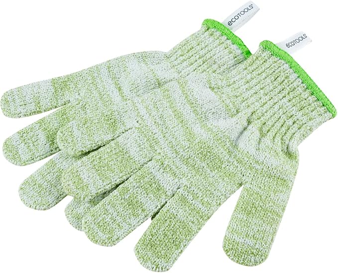 EcoTools Bath & Shower Gloves, Recycled Netting, Exfoliating, Gentle Cleansing - Image 6