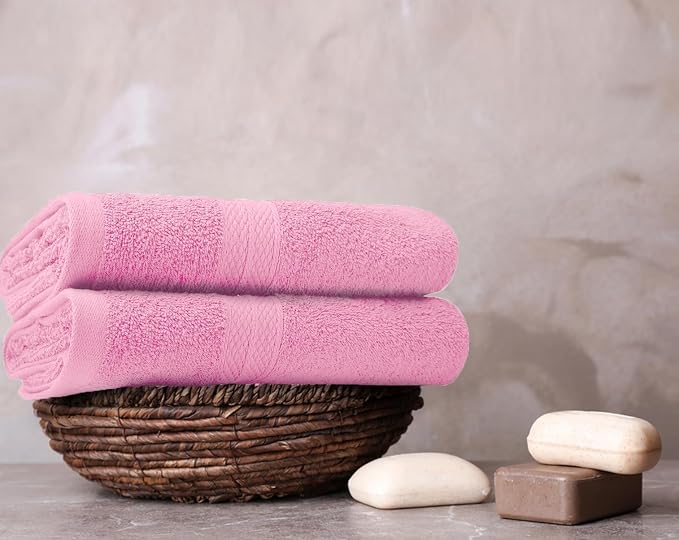Avalon Towels Bath Towels for Bathroom 100% Cotton Pink Bathroom Towels Pack of - Image 2