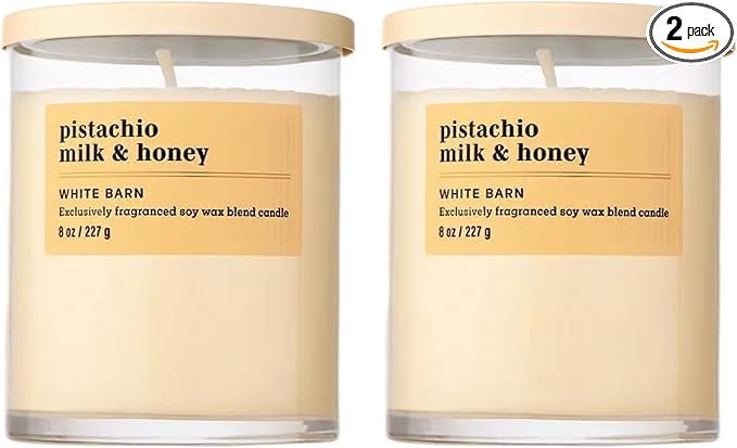 Bath & Body Works Single Wick Candle, Pistachio Milk & Honey Candle, by BathBodyWorks