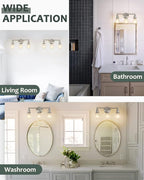 3-Light Vanity Light Fixture, Modern Brushed Nickel Wall Sconce Light Fixture - Image 6