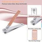 9 PCS Nail Clippers, ONEHERE Premium Manicure Set, Professional Grooming Gift - Image 5