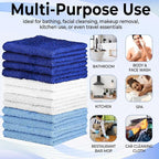 QUBA LINEN 100% Cotton Washcloth Set – Soft, Absorbent Face Towels - Image 7