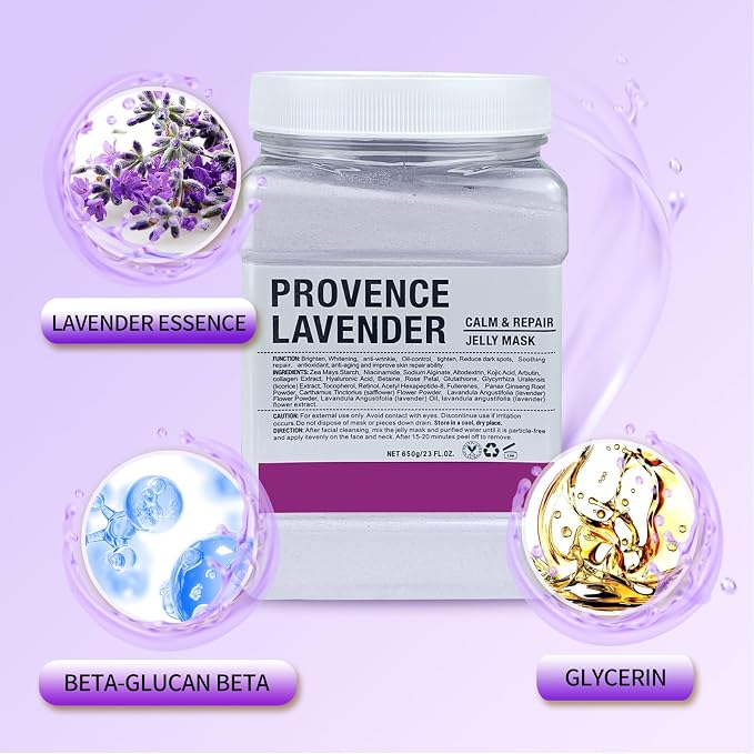Jelly Mask for Facials Professional, Hydrating & Moisturizing Peel-Off Natural - Image 3