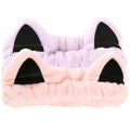 2 Pcs Cat Ears Headband, Cute Spa Headbands by Waliah