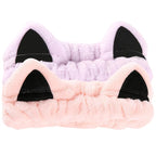 2 Pcs Cat Ears Headband, Cute Spa Headbands by Waliah