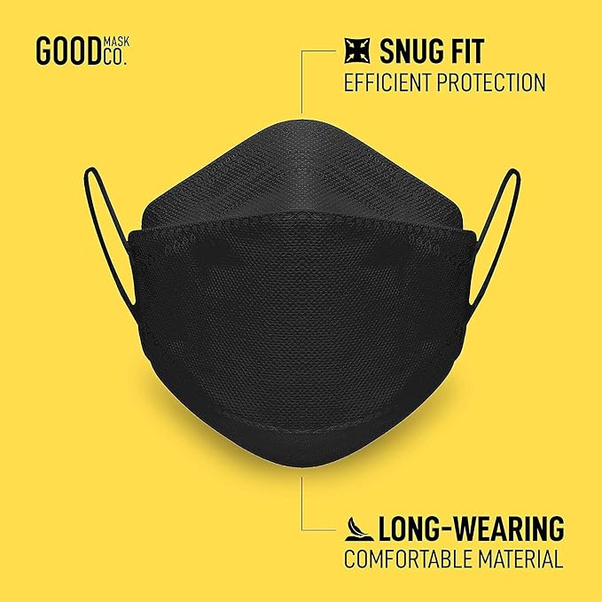 Good Mask Co. Good Comfort KN95 Face Mask, Disposable, Comfortable - Image 2