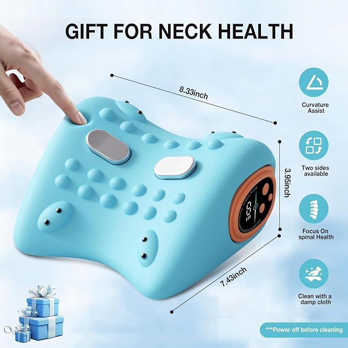 2026 New Upgrade Neck Massager, 3-in-1 Heat, Pulse & Vibration Modes, Ergonomic - Image 3