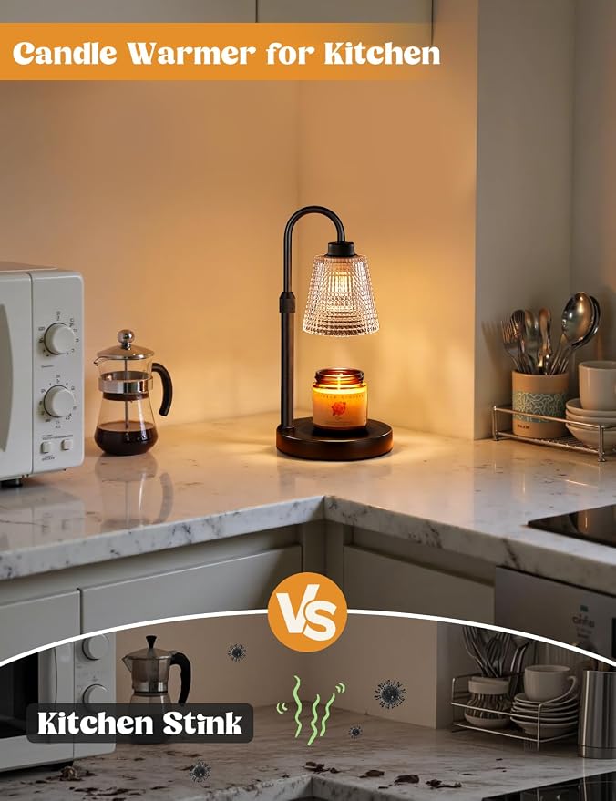 Innqoo Candle Warmer Lamp with Timer, Dimmable Candle Warmer - Image 4