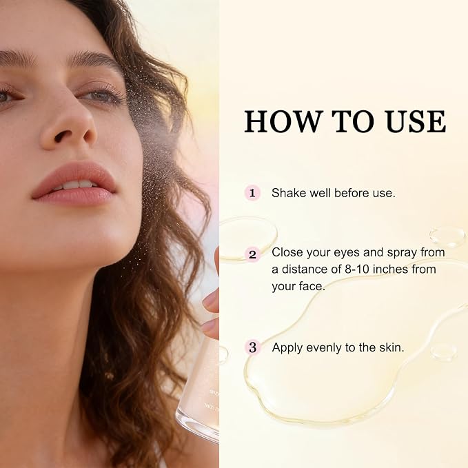 Sheer Setting Mist Sunscreen SPF 50, Makeup-Friendly Setting Mist - Image 7