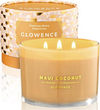 Luxury Coconut Scented Candle by GLOWENCE