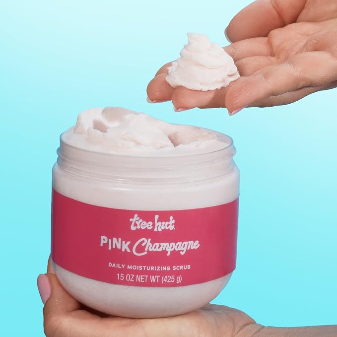 Tree Hut Pink Champagne Daily Moisturizing Scrub, Whipped Foamy Exfoliating - Image 4