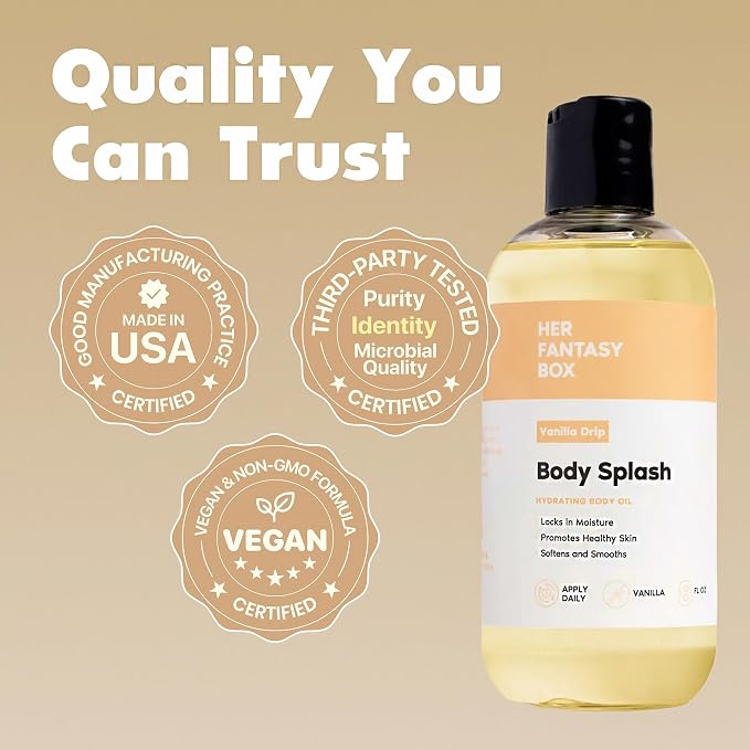 Her Fantasy Box | Body Splash Vanilla Drip Fragrance Oil – Warm Vanilla Sugar - Image 7
