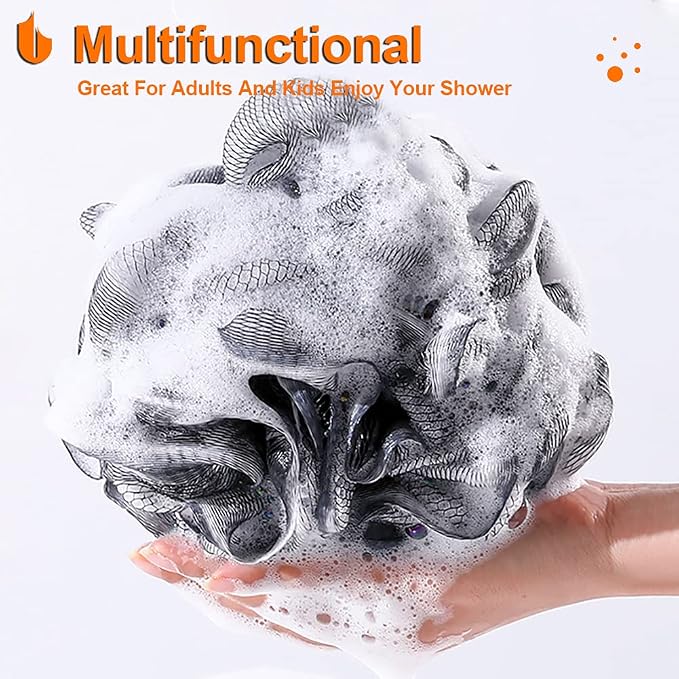 Urbanstrive Shower Bath Sponge XL 75g Soft Shower Loofahs Balls - Image 6