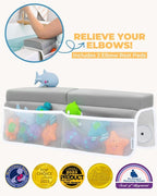 Comfortable Baby Bath Kneeler and Elbow Rest Pad Set – Thick Memory Foam Bath - Image 3