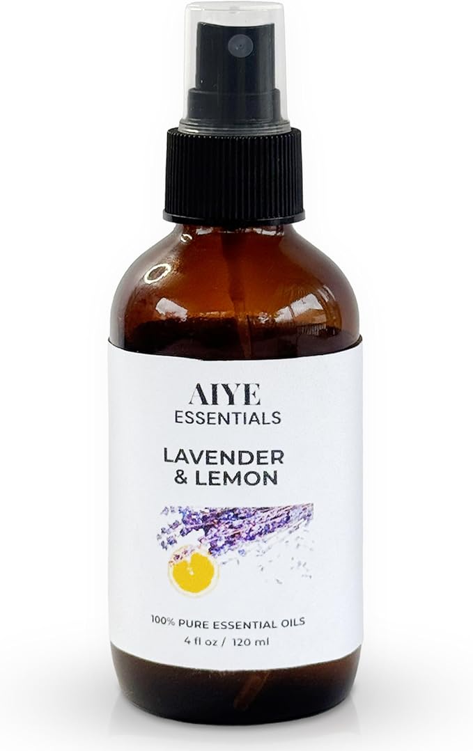 AIYE Essentials Lavender and Lemon Essential Oil Spray, 100% Pure Aromatherapy by Unknown