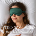 Silk Satin Sleeping Eye Mask, Soft Breathable Blackout Eyeshade Eye Cover - Image 3