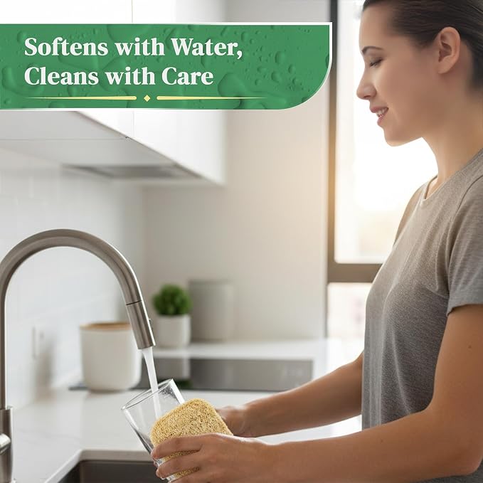 Natural Loofah Kitchen Sponge - Image 6