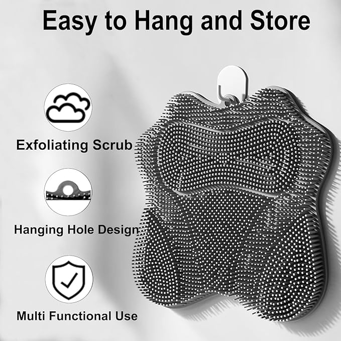 Shower Foot Scrubber, Shower Foot and Back Scrubber - Image 6