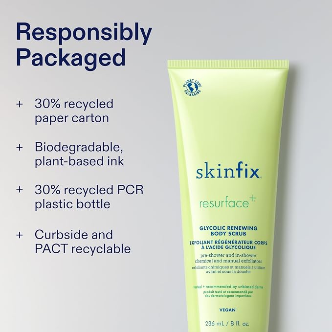 Skinfix Glycolic Renewing Scrub - 8 oz - Dual-Action Exfoliating Body Treatment - Image 8