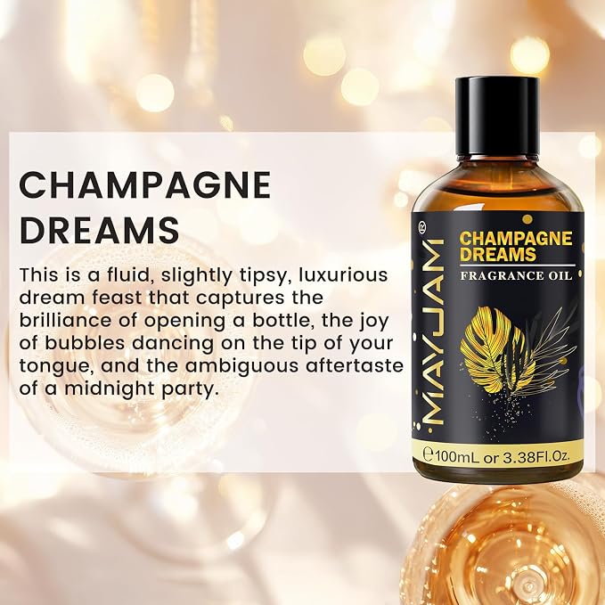 Champagne Dreams Fragrance Oil Essential Oil, MAYJAM 3.38FL.OZ Champagne Dreams - Image 3