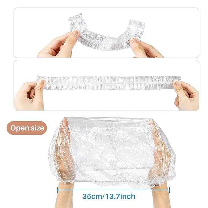 MAQIHAN 100 Disposable Shower Caps Large - Image 3