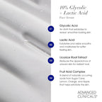 Advanced Clinicals Exfoliating 10% Glycolic Acid Serum - Image 4