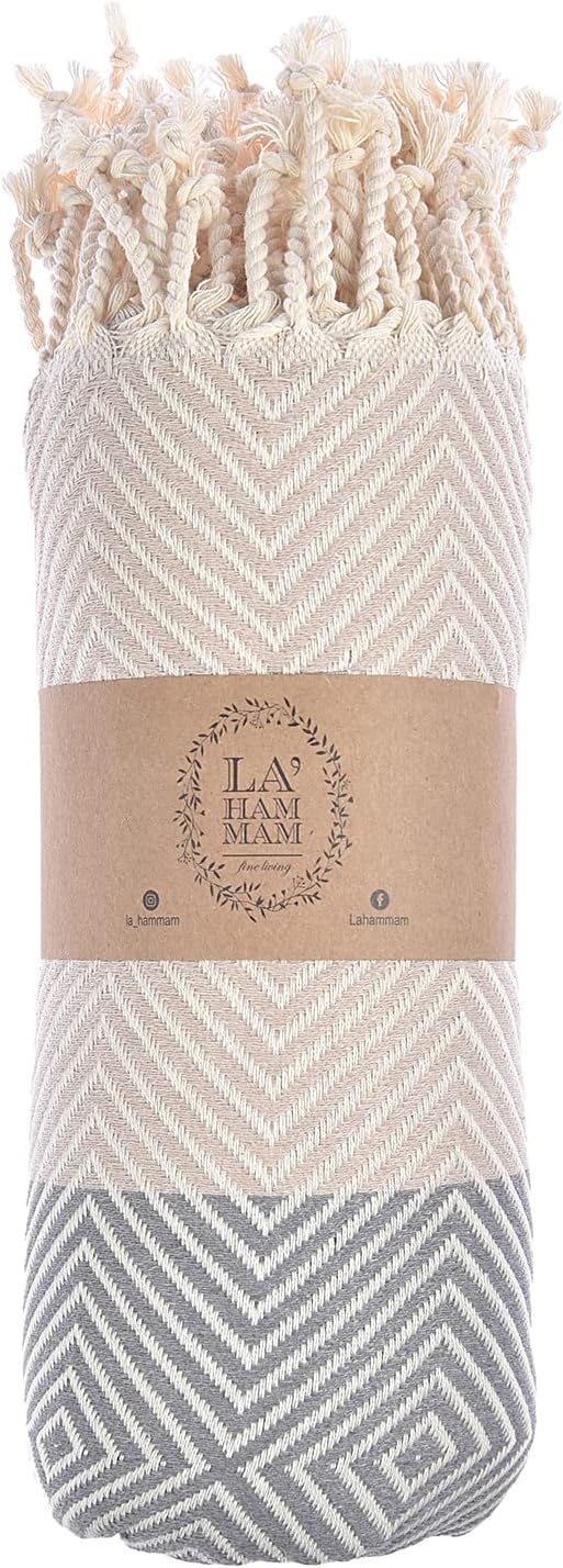 Beach Towel | Cotton Beach Towels, Sand Free, Highly Absorbent, Quick Dry by LA%60HAMMAMFINELIVING